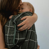 Original Cotton Muslin Quilt - Evergreen Plaid