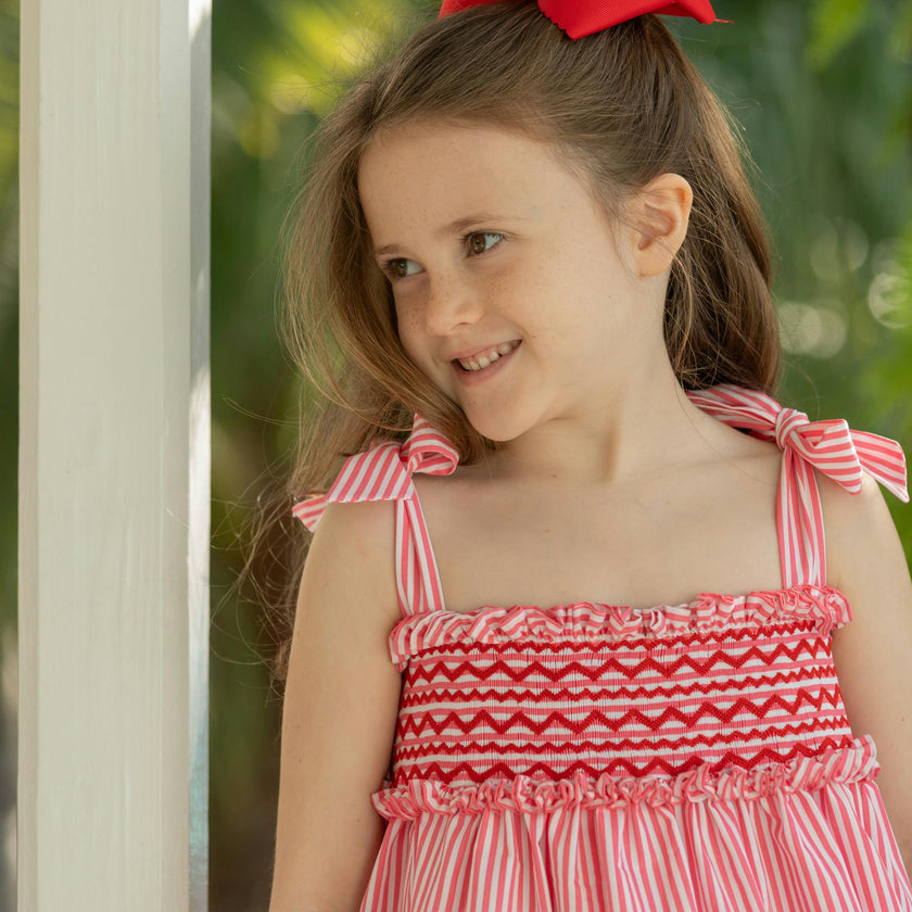 The Daisy Dress in Sconset Stripe