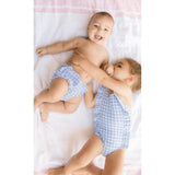 Girls Oasis Blue Gingham Ruffle One Piece