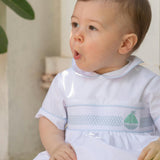 Charlie Bubble in Smocked Sailboats