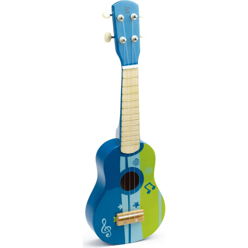 Kid's Wooden Toy Ukulele - Blue & Green