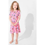 PAW Patrol: Varsity Pink Bamboo Girls' Short Sleeve Dress