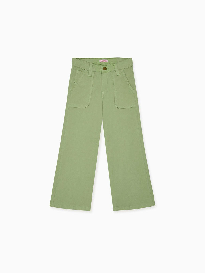Green Enola Girl Wide Leg Jeans