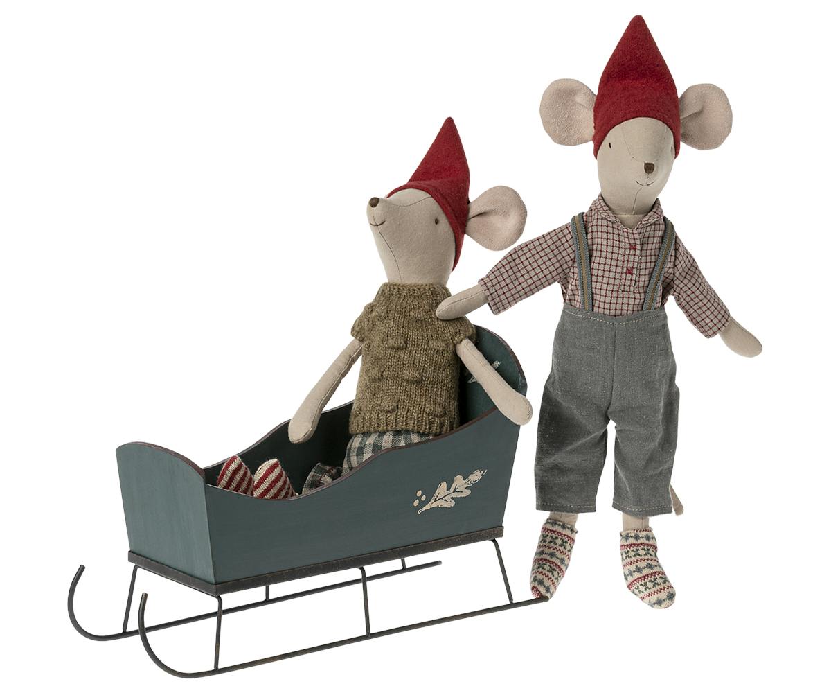 Sleigh, Medium - Green