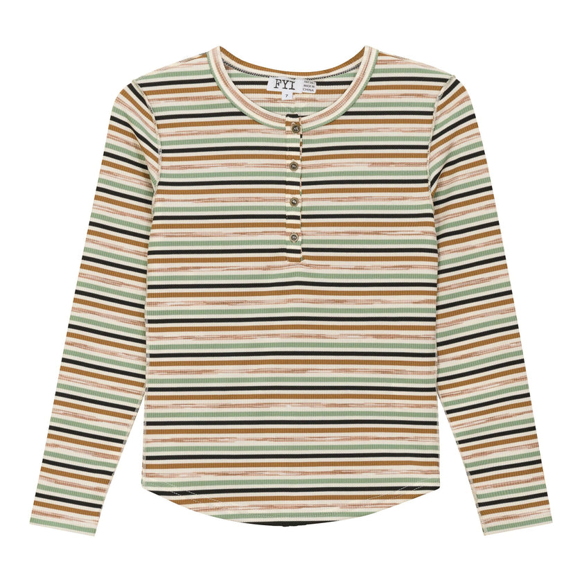 Multi Stripe Rib Top