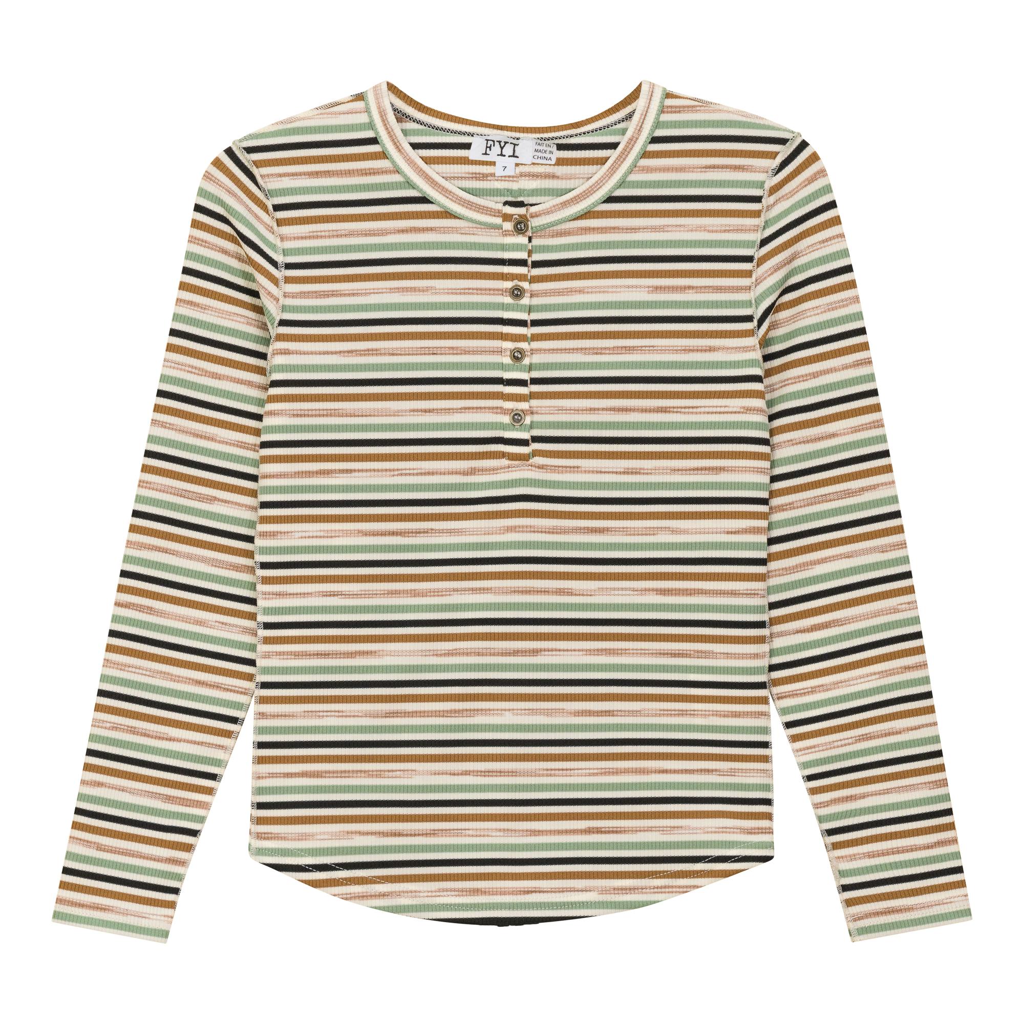 Multi Stripe Rib Top