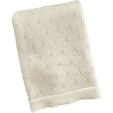 Heirloom Pique Blanket, Light Grey | Organic Cotton