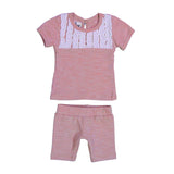 Tux Ruffle 2-Piece Top & Short Set