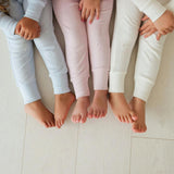 Coconut Pointelle Rosette Classic Pajama Set