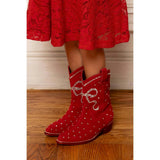 Mini Channing Bootie in Red