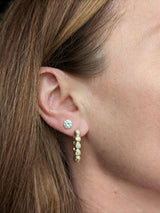 Evolve Oval Hoop Earring - Diamond