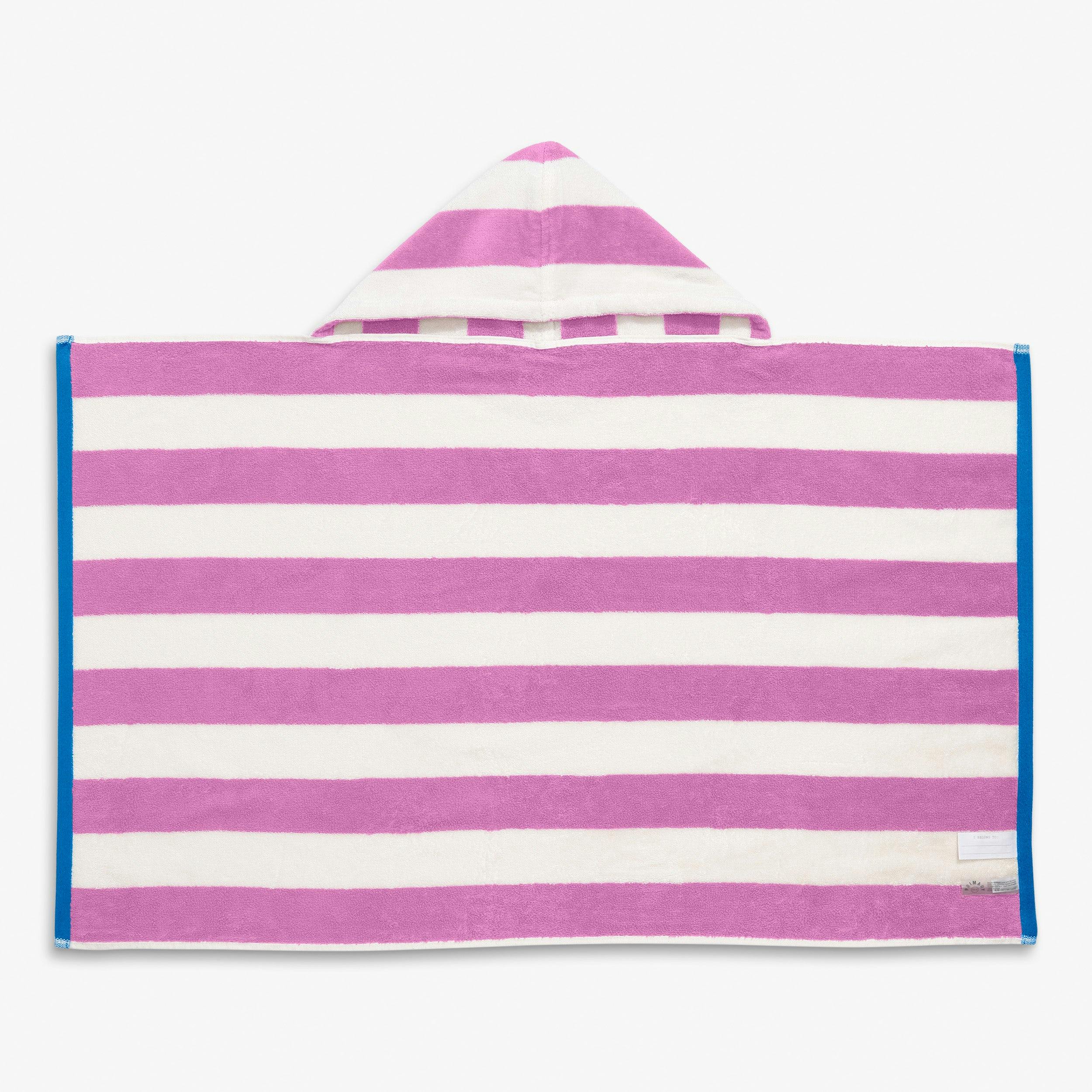 Kids stripe hoodie towel