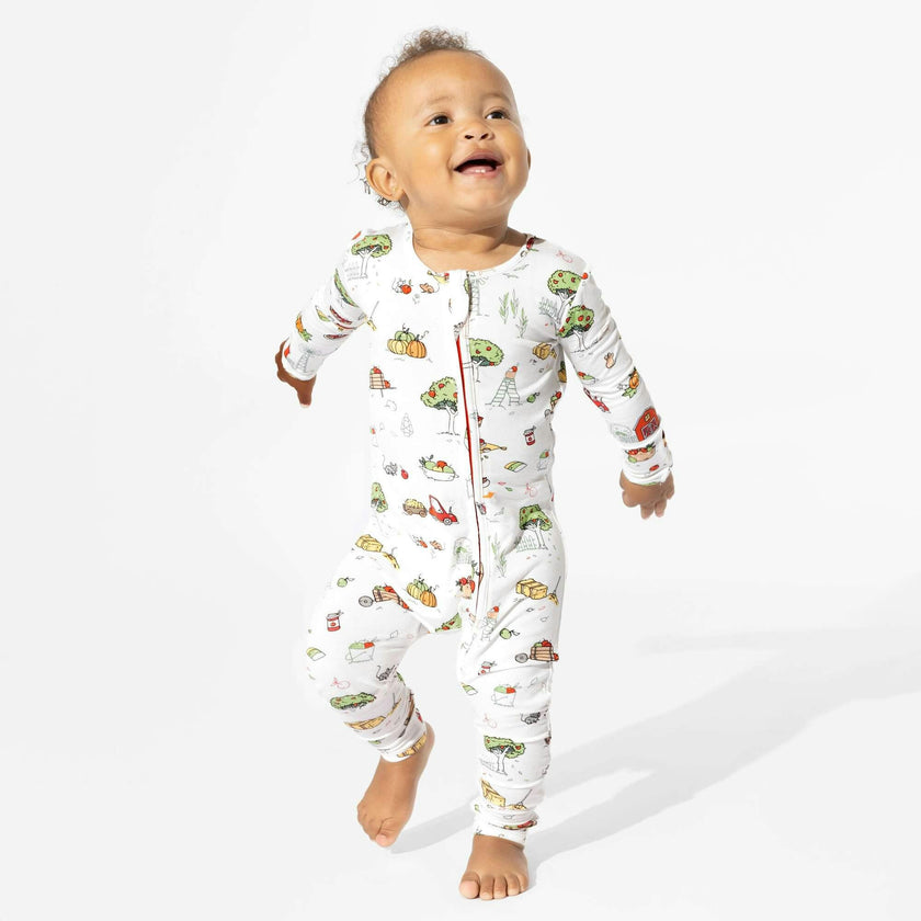 Fall Vibes Bamboo Convertible Footie