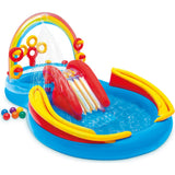 Rainbow Slide Inflatable Pool & Water Slide Ring Center