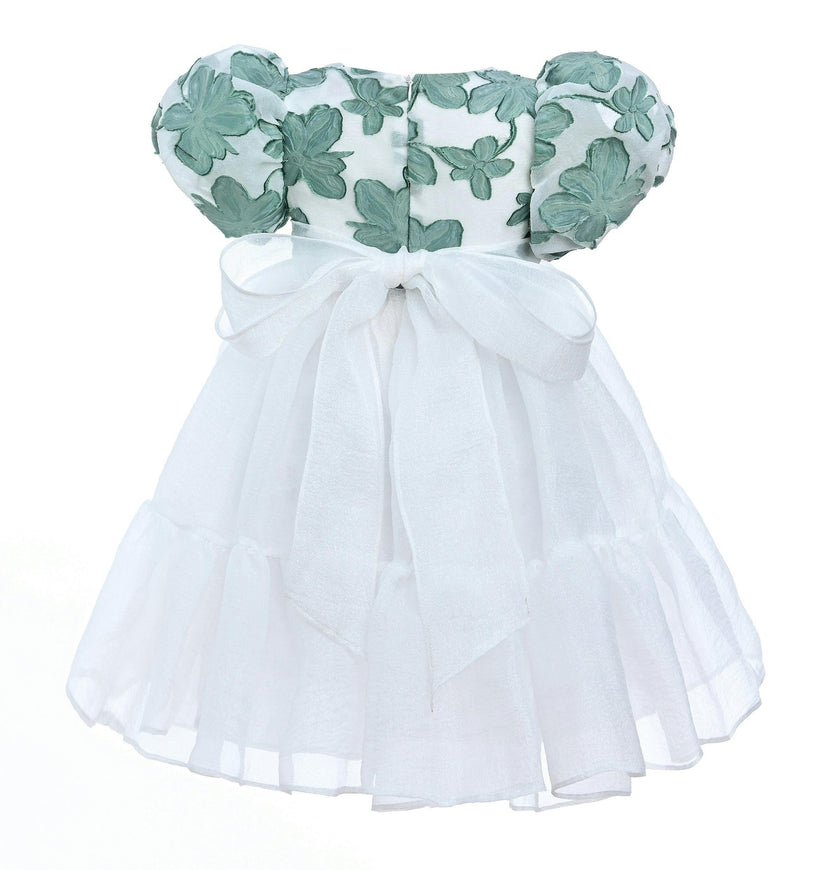 Green Winona Floral Teacup Dress