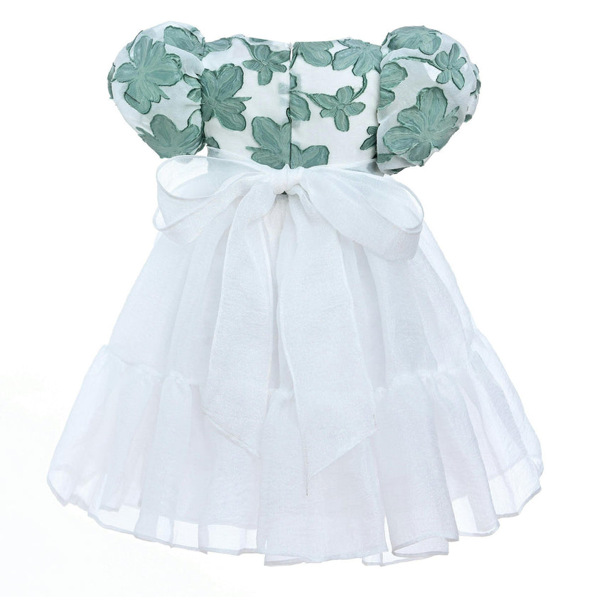 Green Winona Floral Teacup Dress