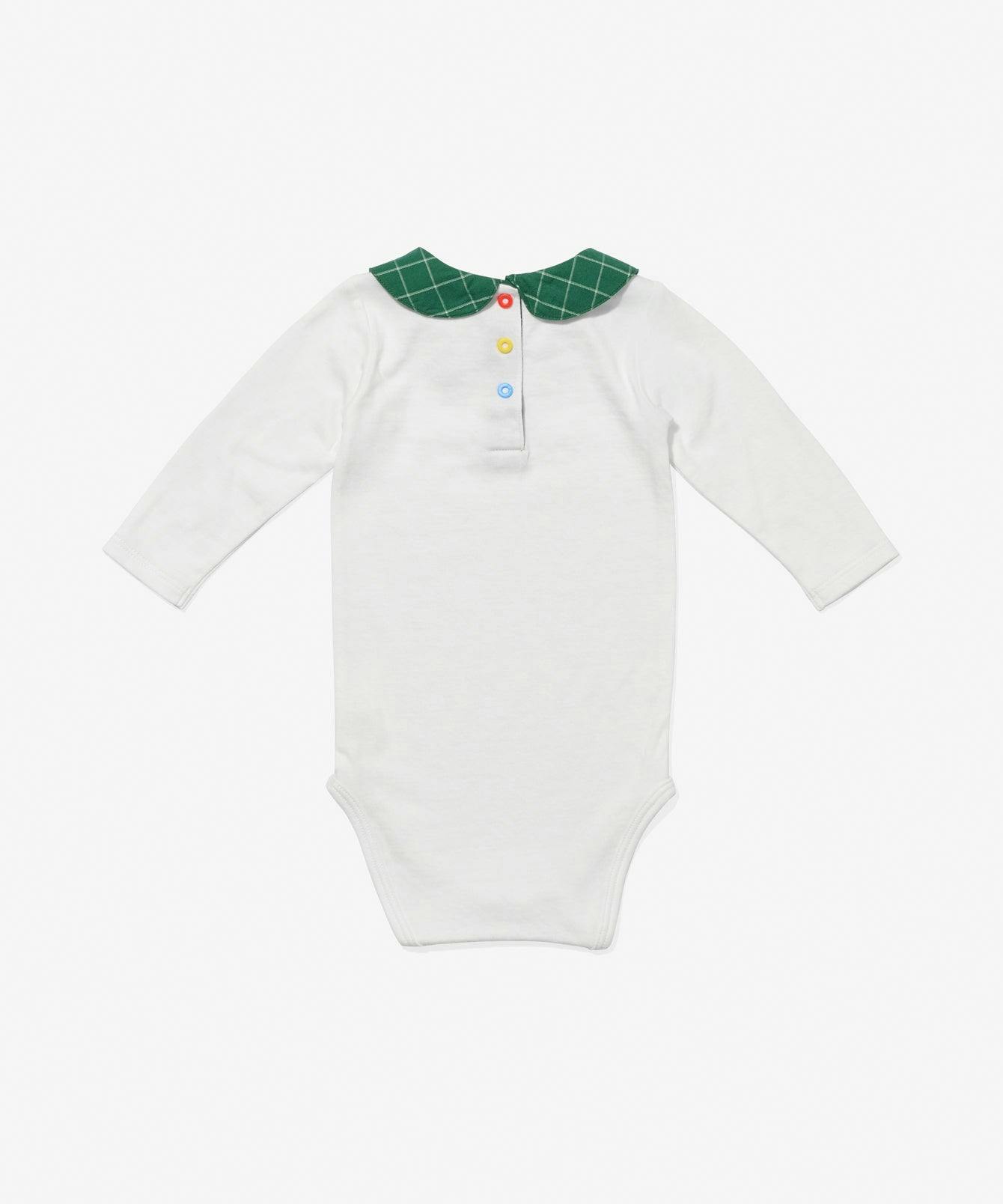 Peter Pan One-piece, Green Holiday Plaid