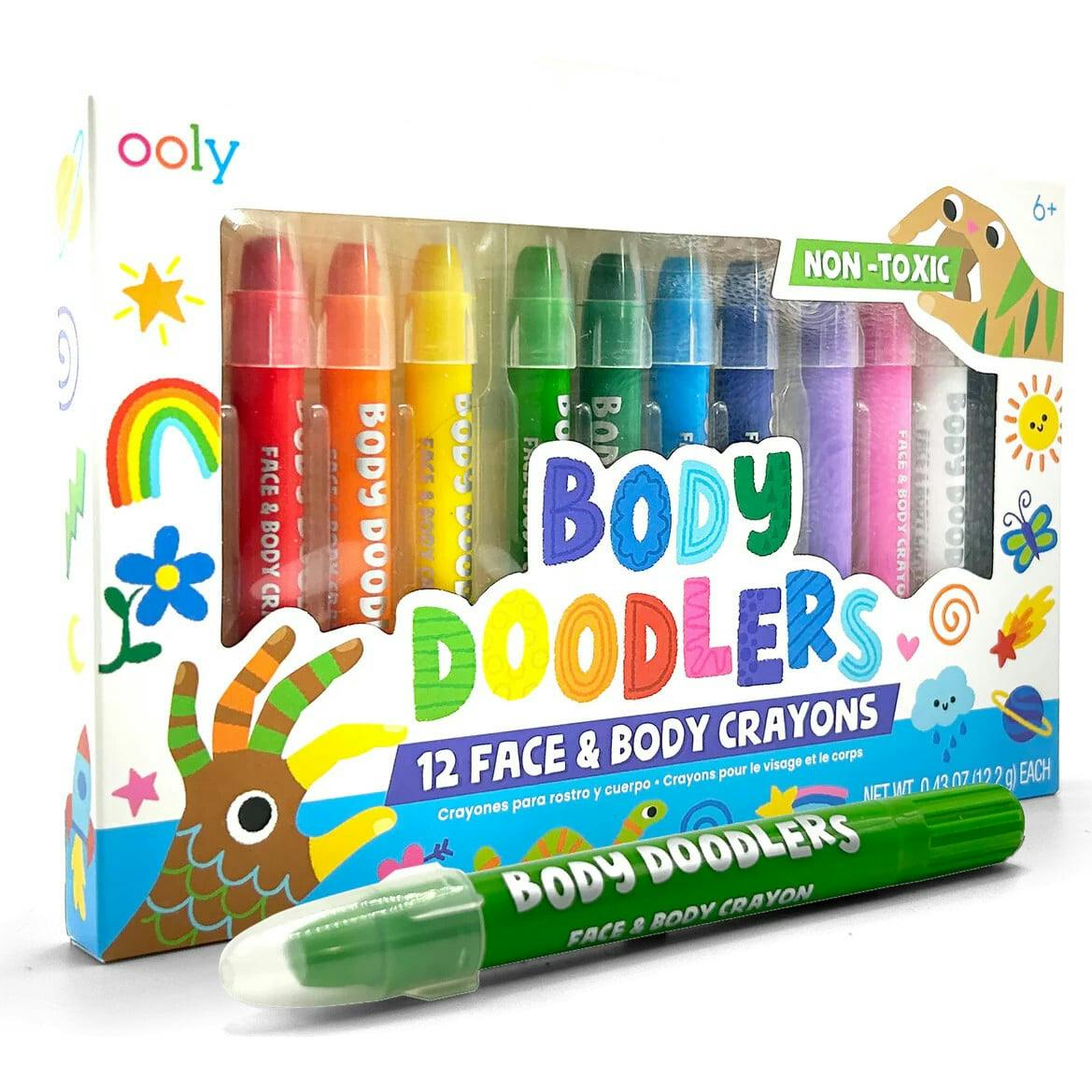 Body Doodlers - Face & Body Crayons - Set of 12