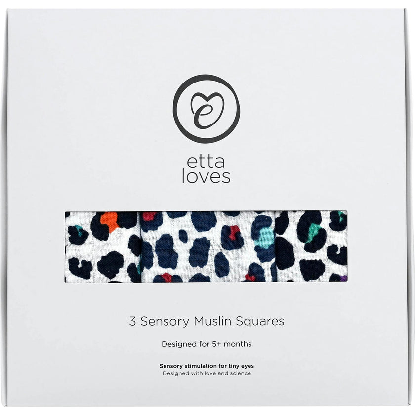 Leopard Print Muslin Burp Cloths