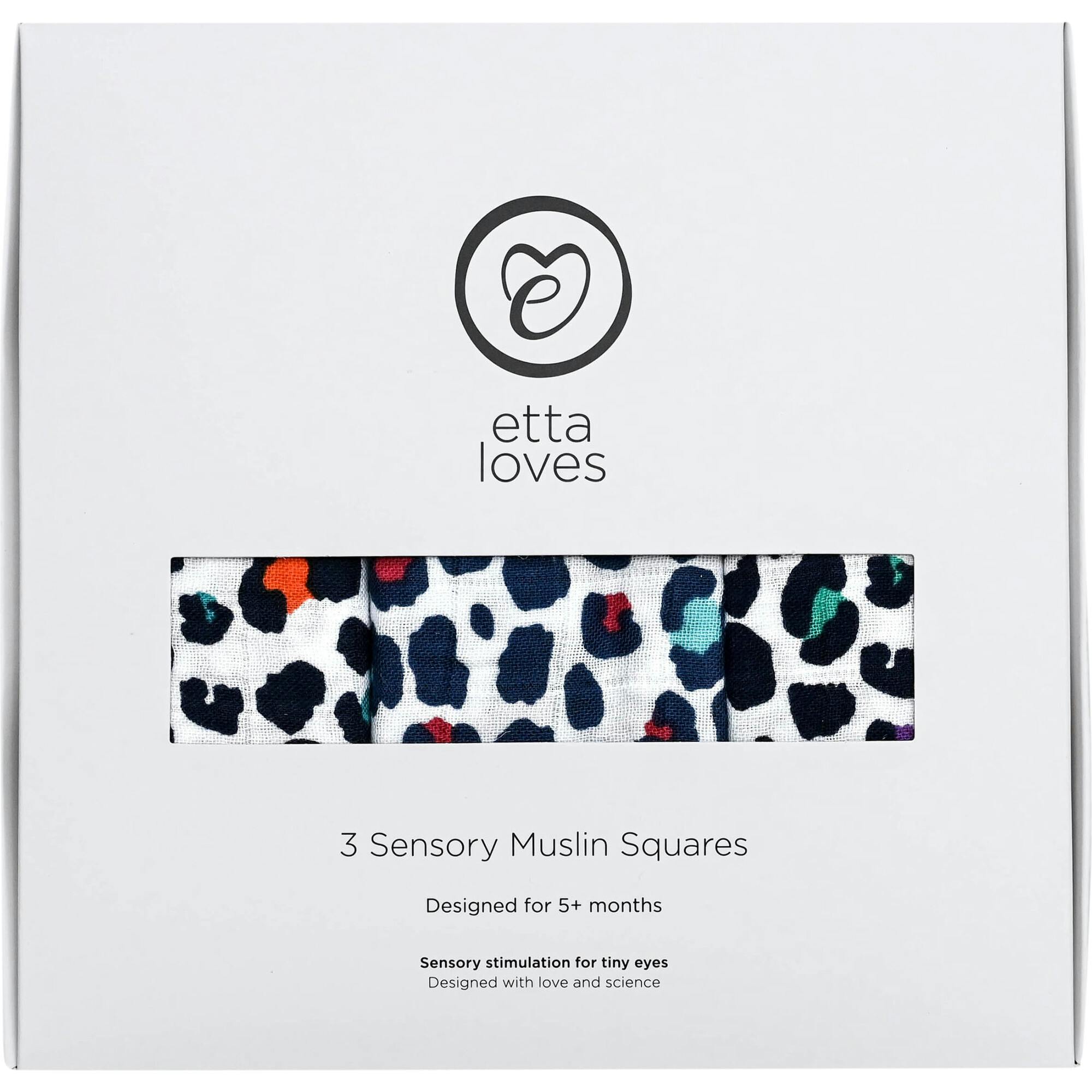 Leopard Print Muslin Burp Cloths