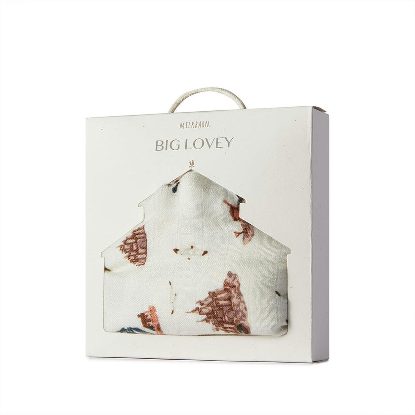 Sandcastle Big Lovey Three-Layer Muslin Blanket
