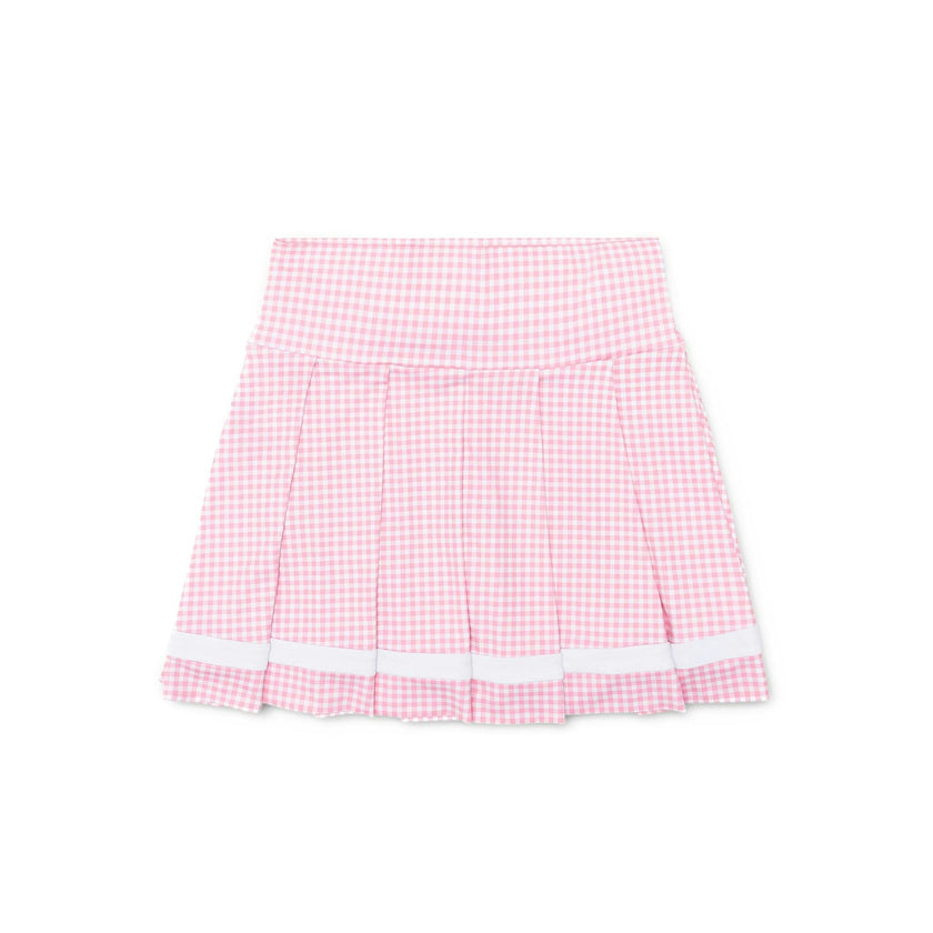 Trinity Tennis Skirt in Pink Sand Gingham