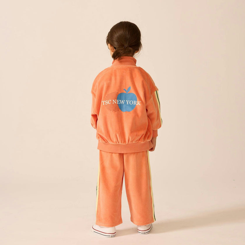 Velour Track Jacket in Sunset Serenade