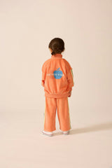 Velour Track Jacket in Sunset Serenade