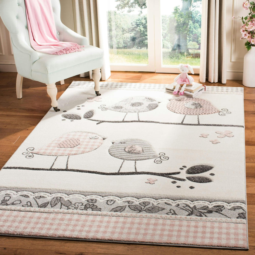 Carousel Kids Rug, Pink