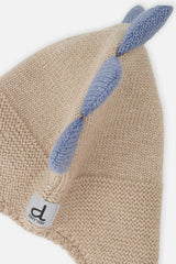 Baby Dino Winter Peruvian Knit Hat Light Taupe