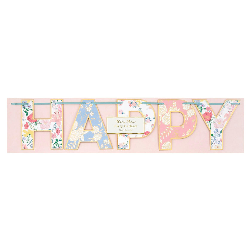 English Garden Birthday Garland
