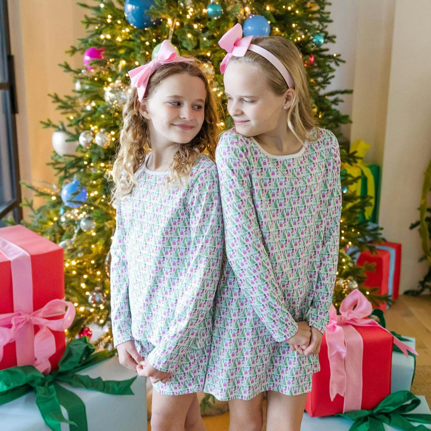 Berkeley Girls' Shirt Dress Mod Holiday Pink