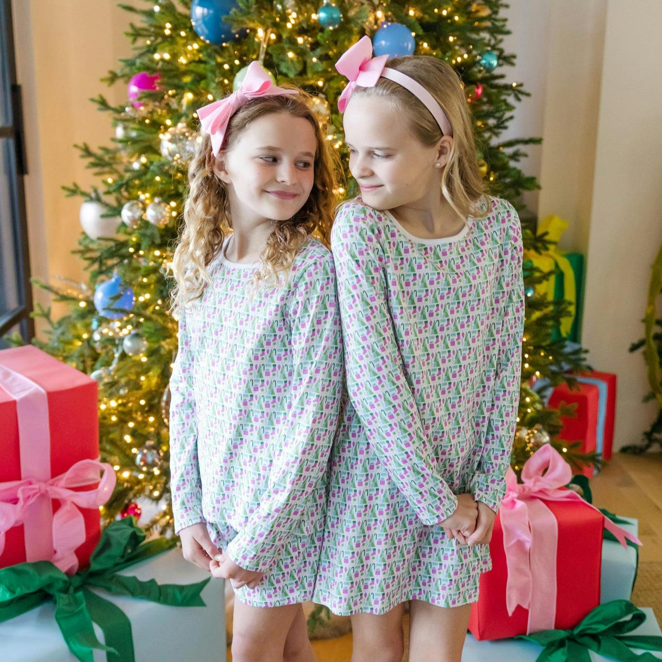 Berkeley Girls' Shirt Dress Mod Holiday Pink