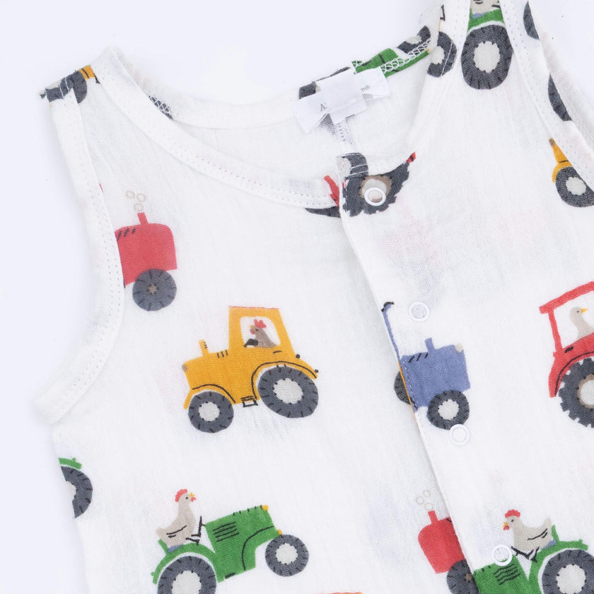 Tractor Friends - Sleeveless Jon Jon