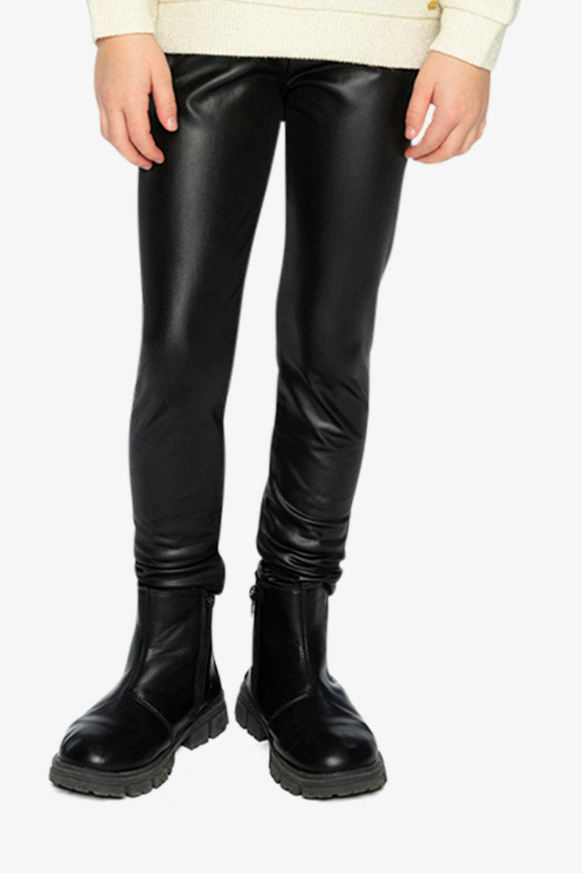 Faux Leather Leggings Black