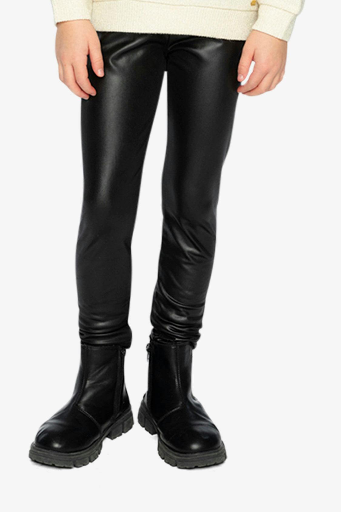 Faux Leather Leggings Black