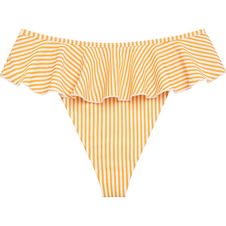 Women's Canary Stripe Tamarindo Ruffle