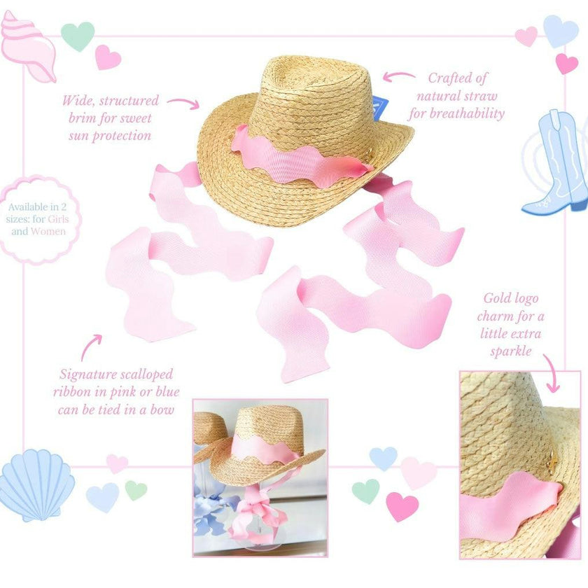 Coastal Cowgirl Hat, Pink (Girls)
