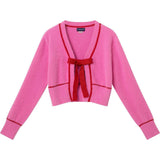 Big Kids Cardigan Sweater W/Bow