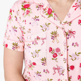 Bows & Blooms Bamboo Women's Pajama Short Set