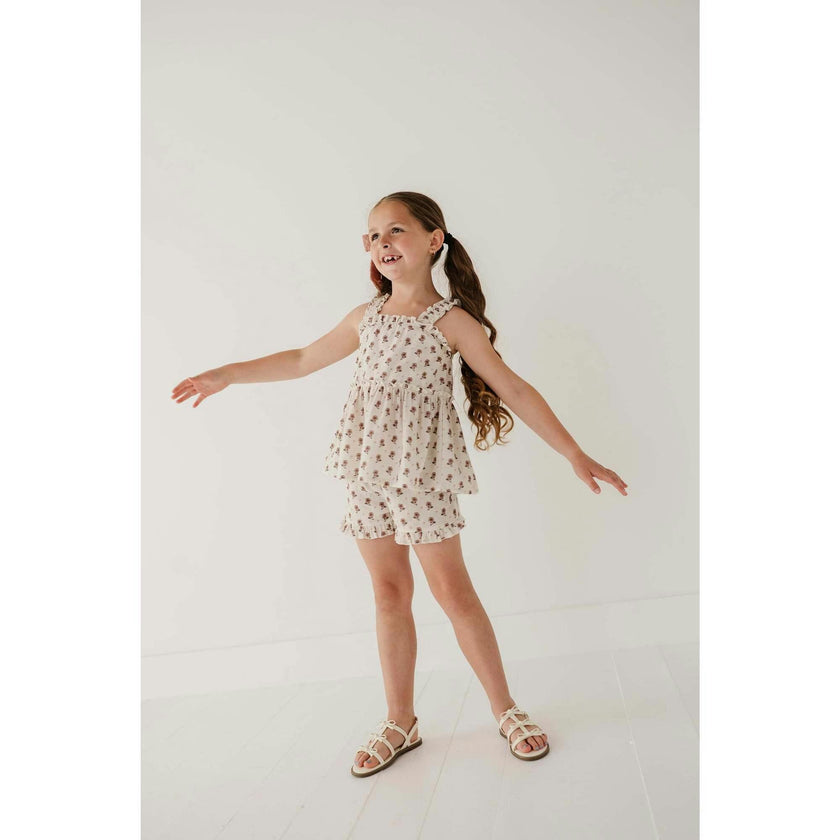 Ruffle Gauze Tank