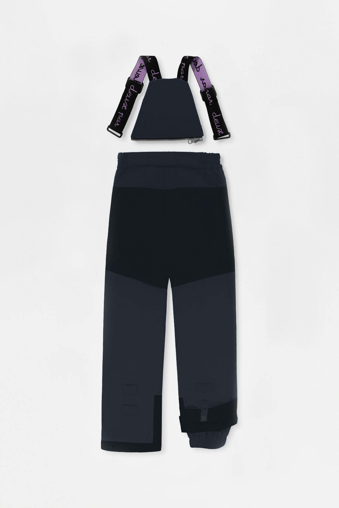 Two Piece Play Snowsuit Pink Mountain Print With Black Pants