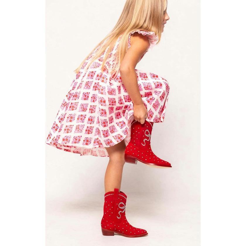 Mini Channing Bootie in Red