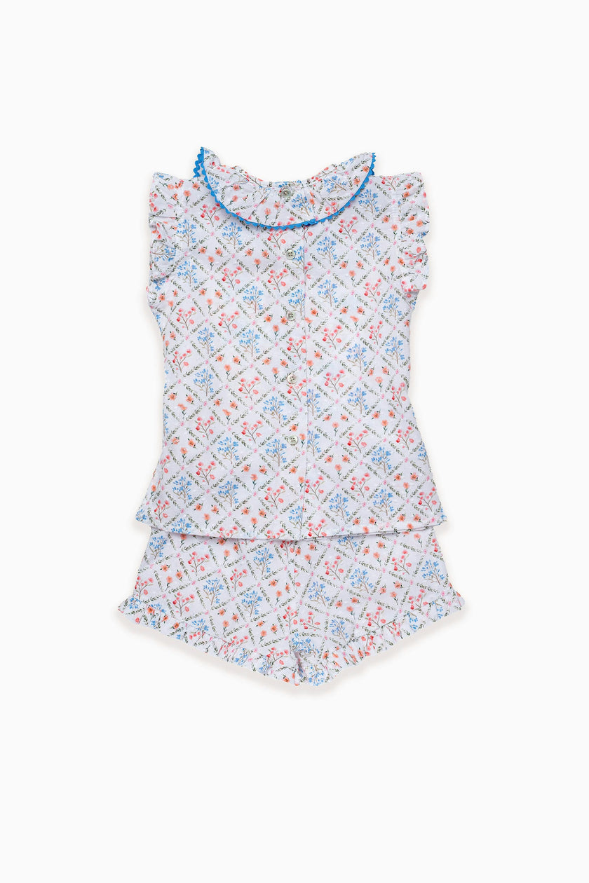 Rombo Azul Short Set