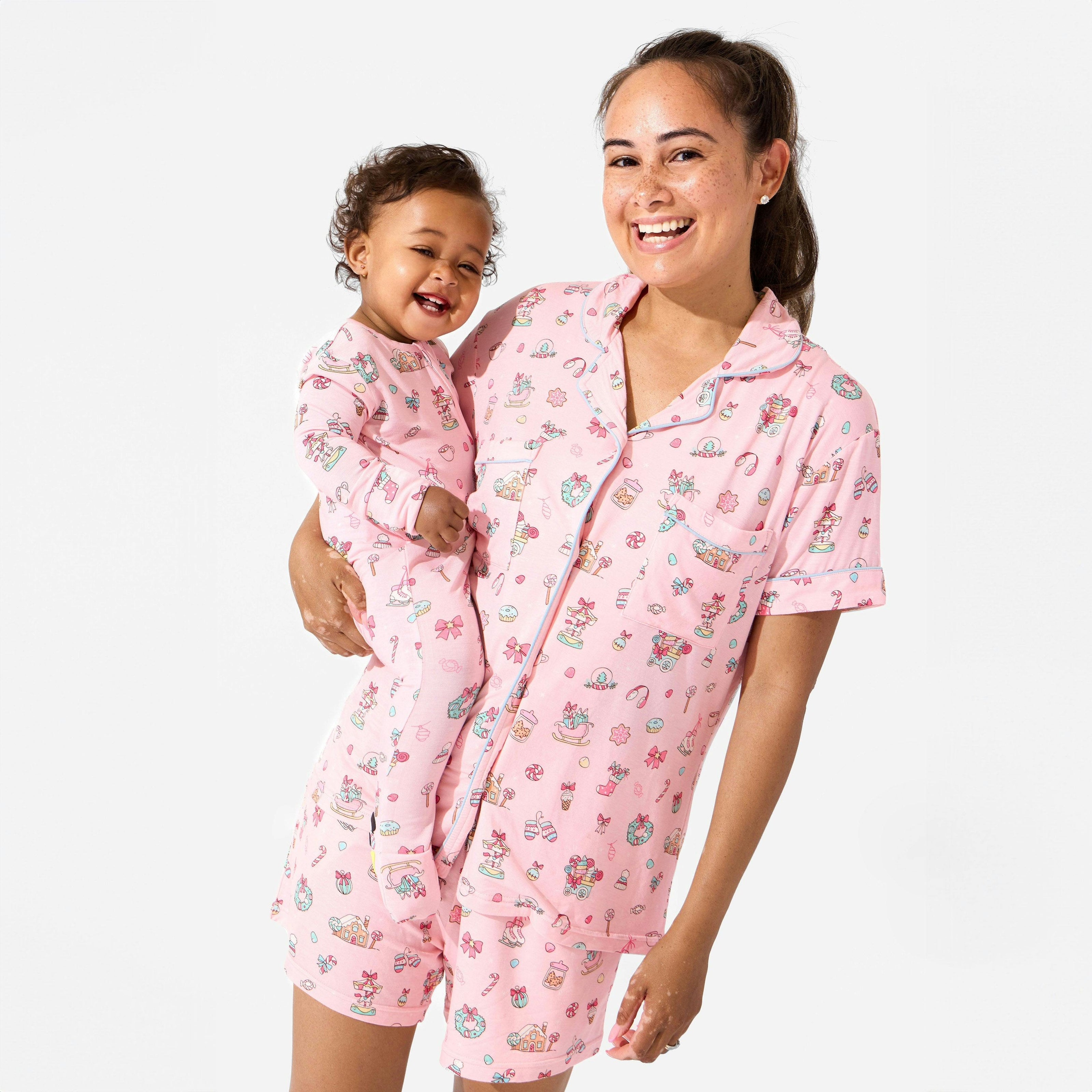 Candy Cane Lane Bamboo Women's Pajama Short Set