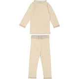 Half Flecked Long Sleeve Sweater & Pant 2-Piece Set