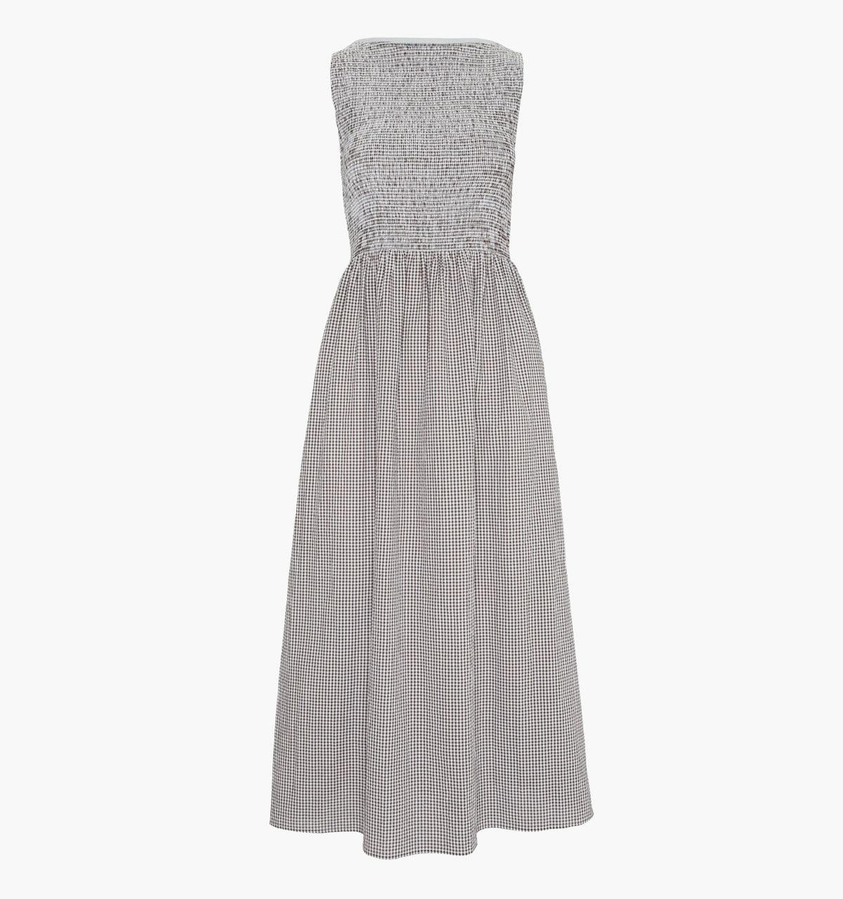 The Cosima Nap Dress - Chocolate Gingham