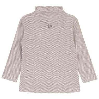 Herringbone Funnel Neck Top