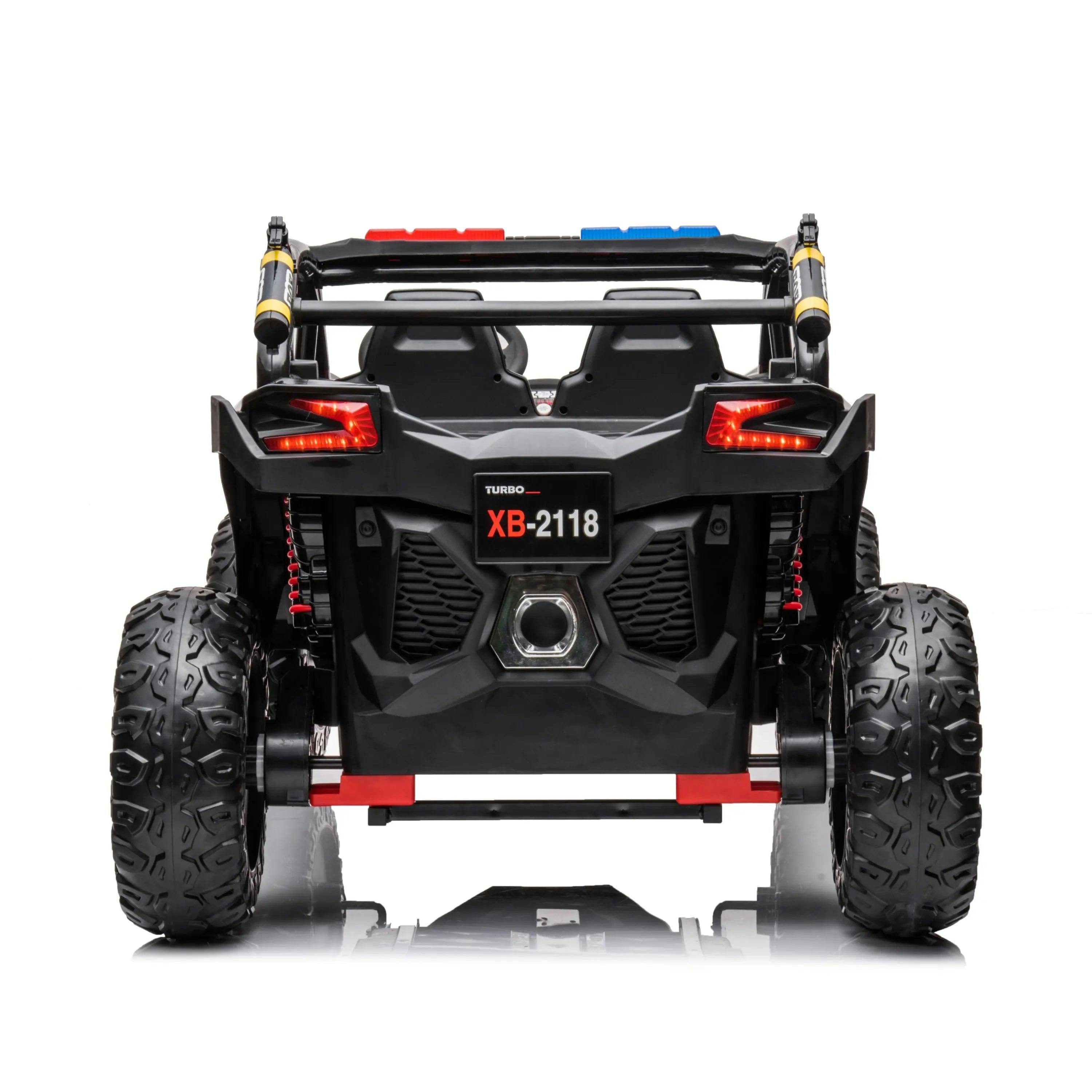 24V 4x4 Freddo Storm Police UTV 2-Seater for Kids with Lights & Sirens for Action-Packed Adventures