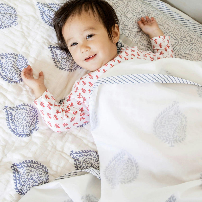 Block-Printed Cotton Dohar